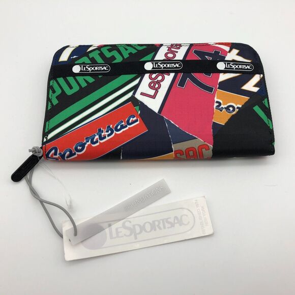 NEW Le Sport Sac Taylor Zip Around Wallet Varsity Logo 74 - Picture 1 of 4